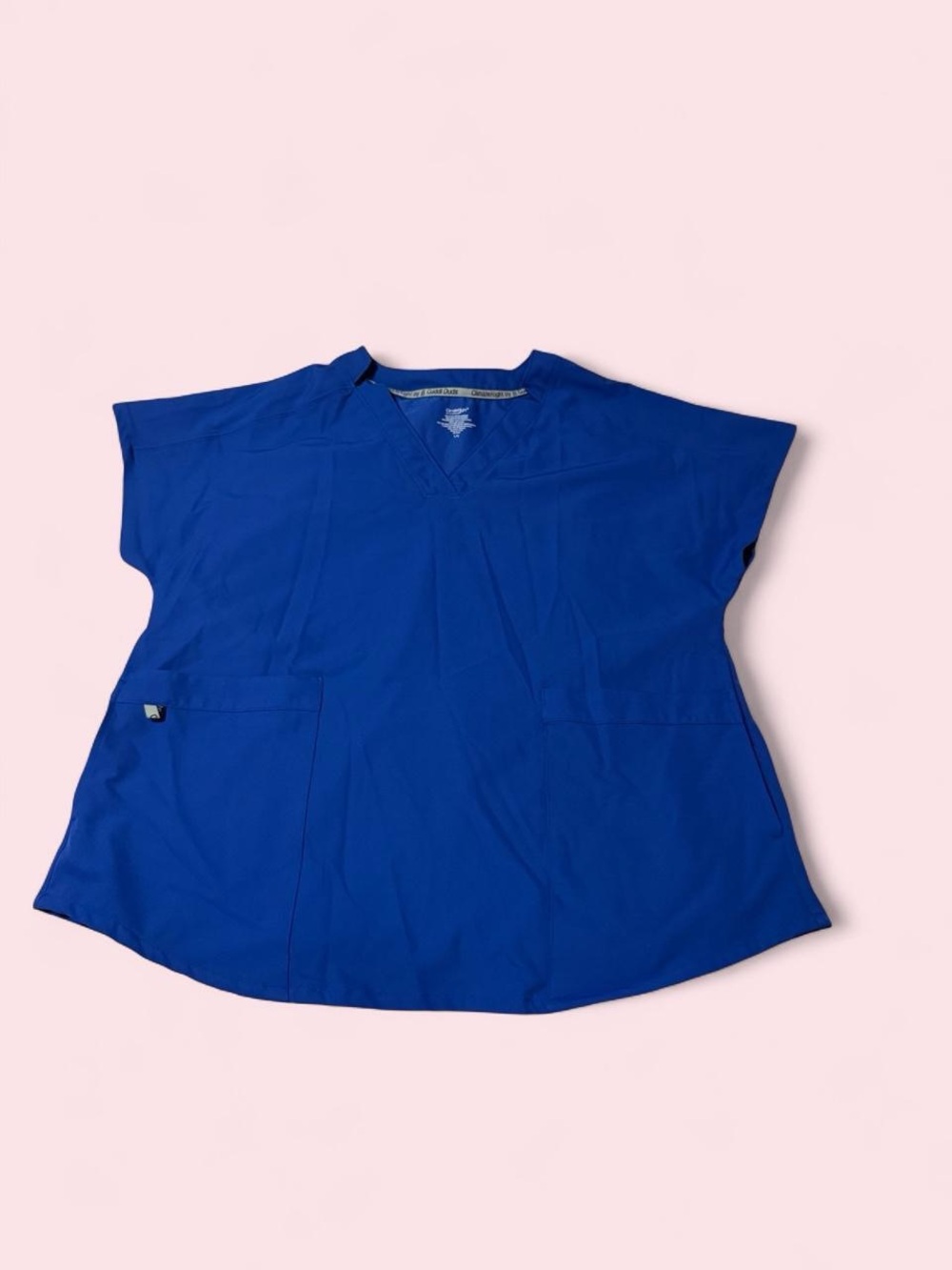 Blue Women's V-Neck Scrub Top - climate right by Cuddl duds
